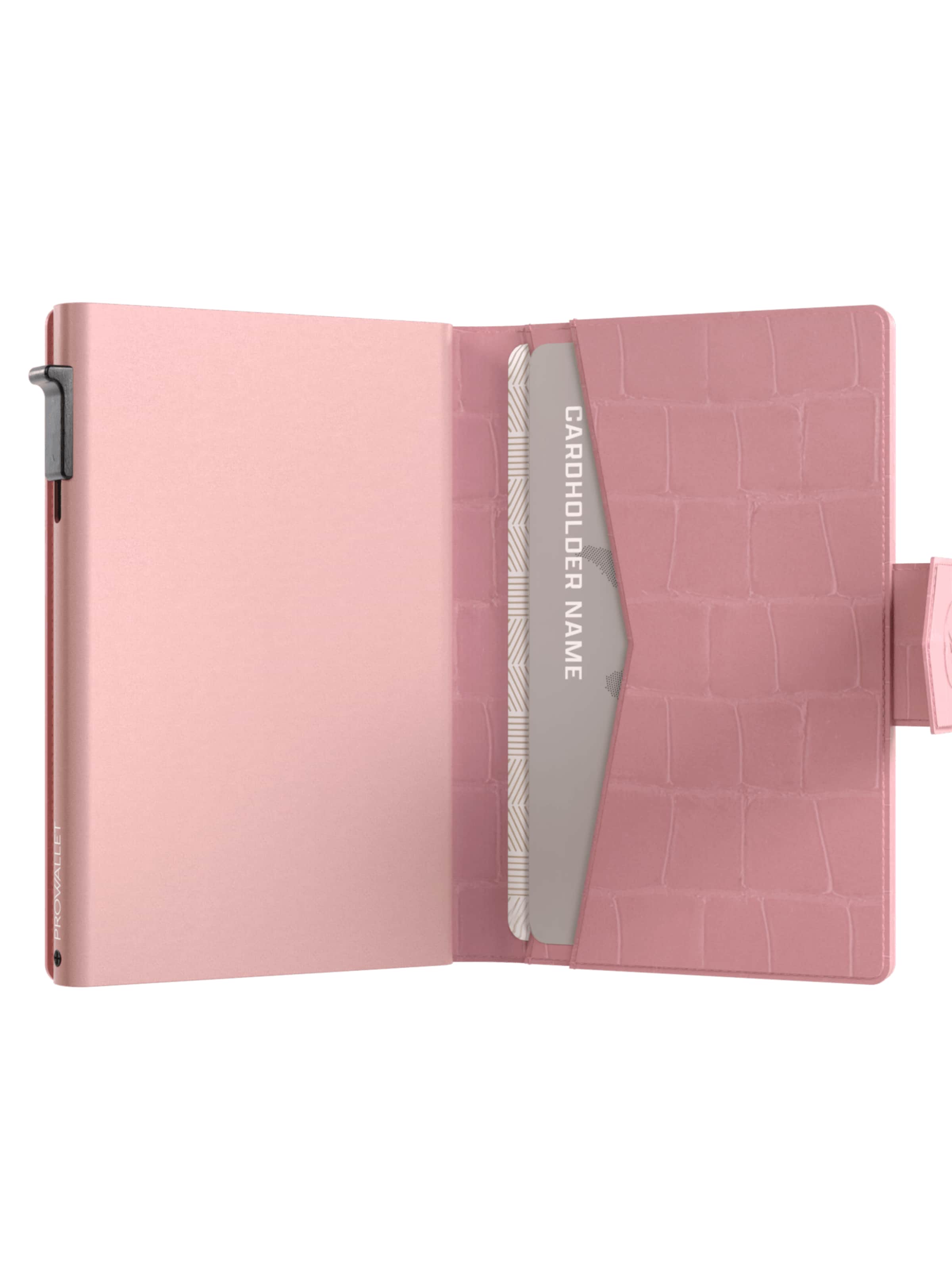 Prowallet Portemonnee 'Pasjeshouder Plus Croco' in Roze