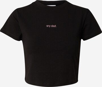 Tricou de la sry dad. co-created by ABOUT YOU pe negru: față