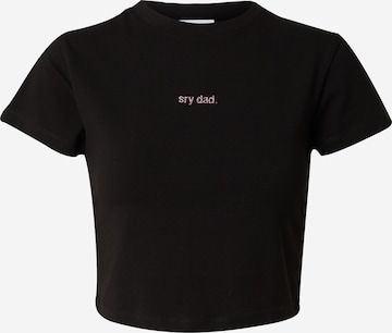 sry dad. co-created by ABOUT YOU Shirt in Schwarz: predná strana