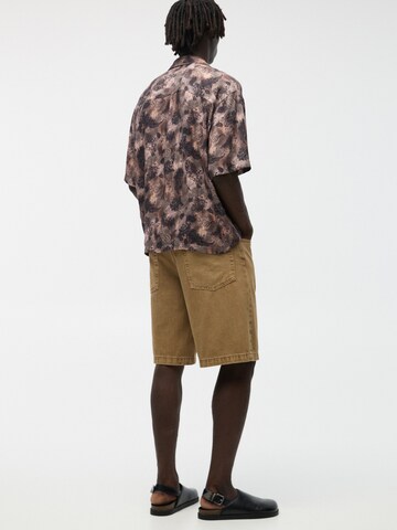 Pull&Bear Comfort Fit Skjorte i rød