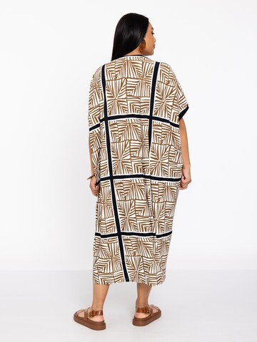 YOEK Damen Kaftan Print in Beige