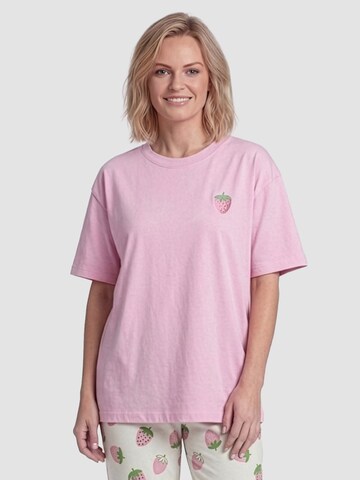 Chemise de nuit ' Erdbeer-Motiv ' Rösch en rose : devant