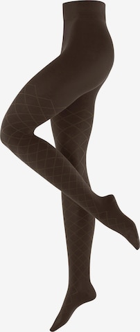 BURLINGTON Tights 'Argyle Affair' in Brown: front