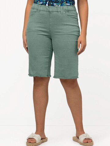 Ulla Popken - regular Pantalón en verde: frente