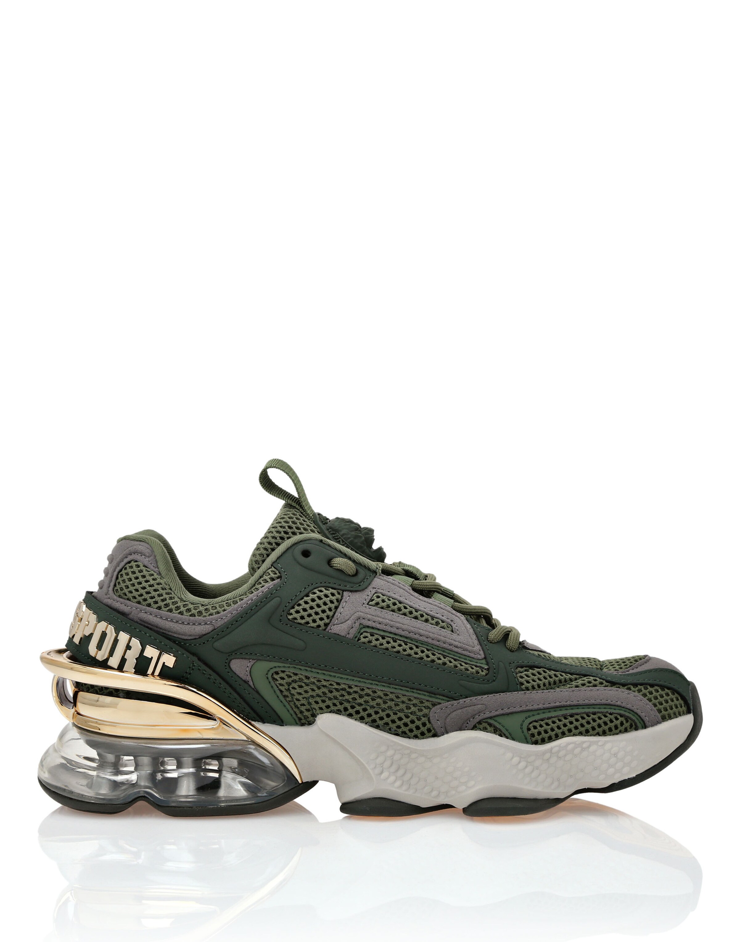 Sneaker bassa 'Tiger Thunder Mix' di Plein Sport in verde
