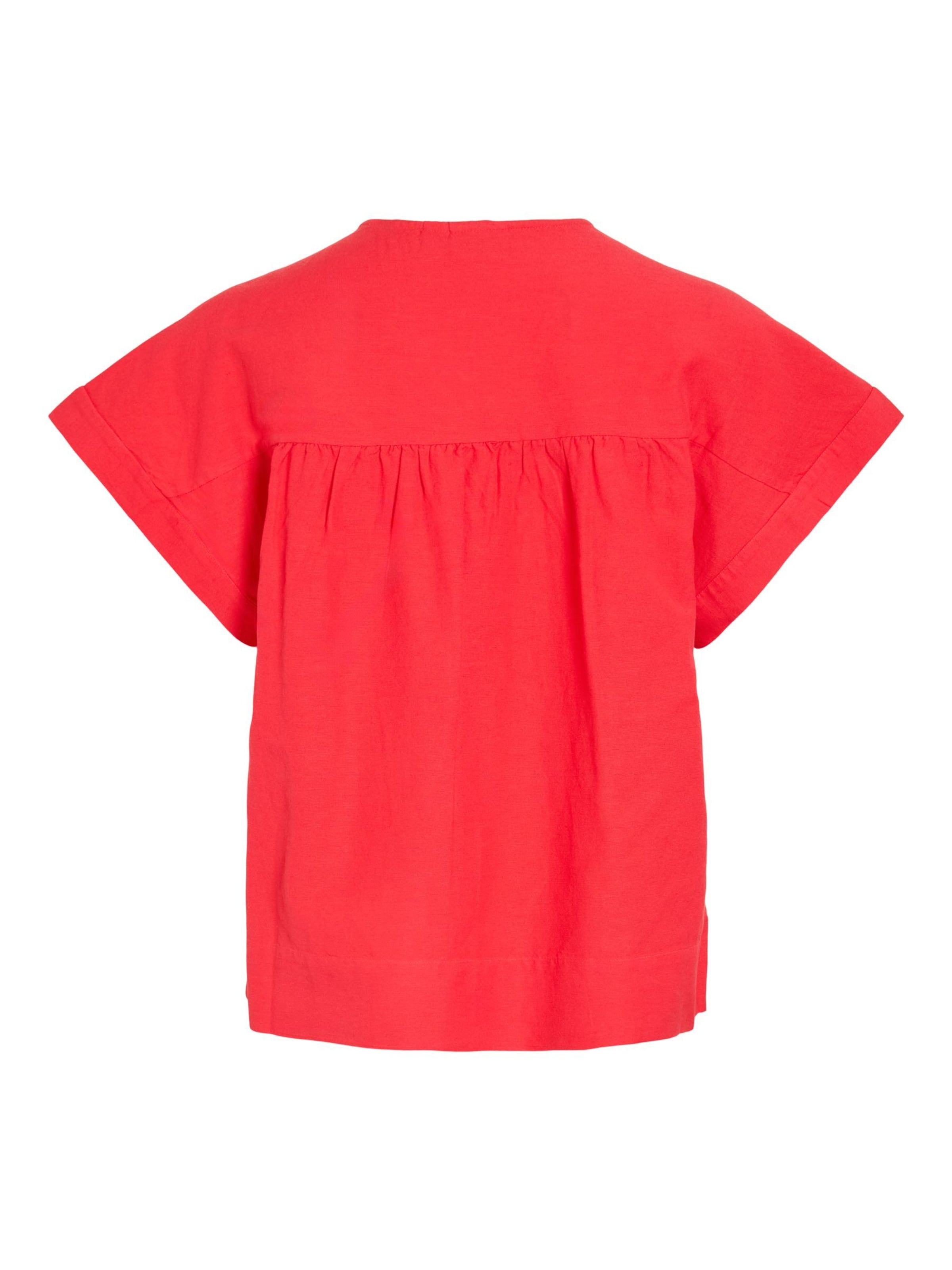 VILA Shirt 'VIPRISILLA' in Rood