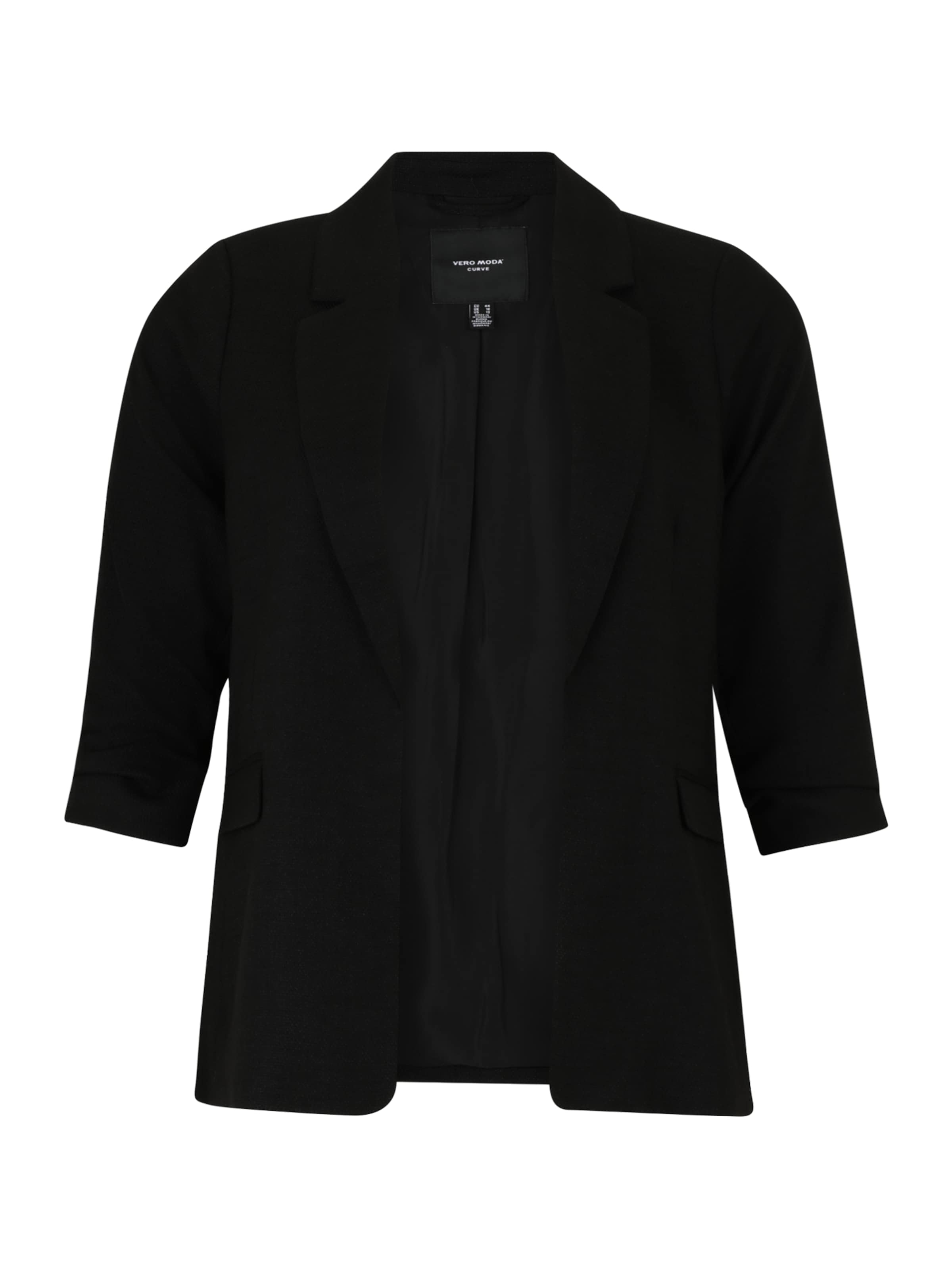 Blazer di Vero Moda Curve in nero: frontale