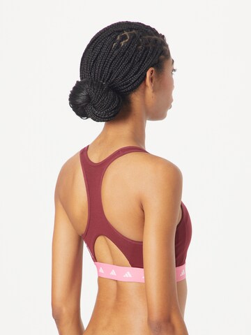 ADIDAS PERFORMANCE Bralette Sports bra 'Powerreact' in Red