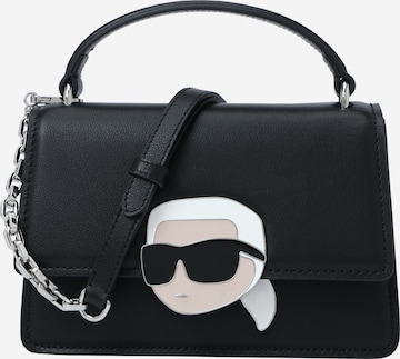 Karl Lagerfeld - Bolso de mano 'Ikonik 2.0' en negro: frente