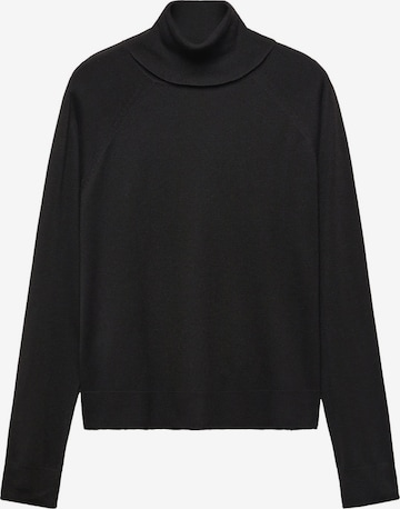 Pull-over 'LUCCAC' MANGO en noir : devant