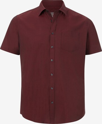 Jan Vanderstorm Comfort fit Button Up Shirt 'Evin' in Red