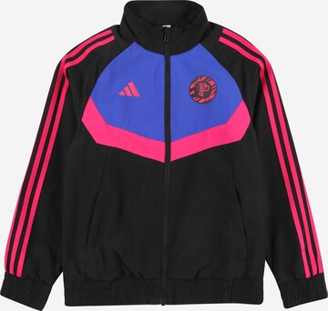 ADIDAS PERFORMANCE Athletic Jacket 'Pogba' in Black: front