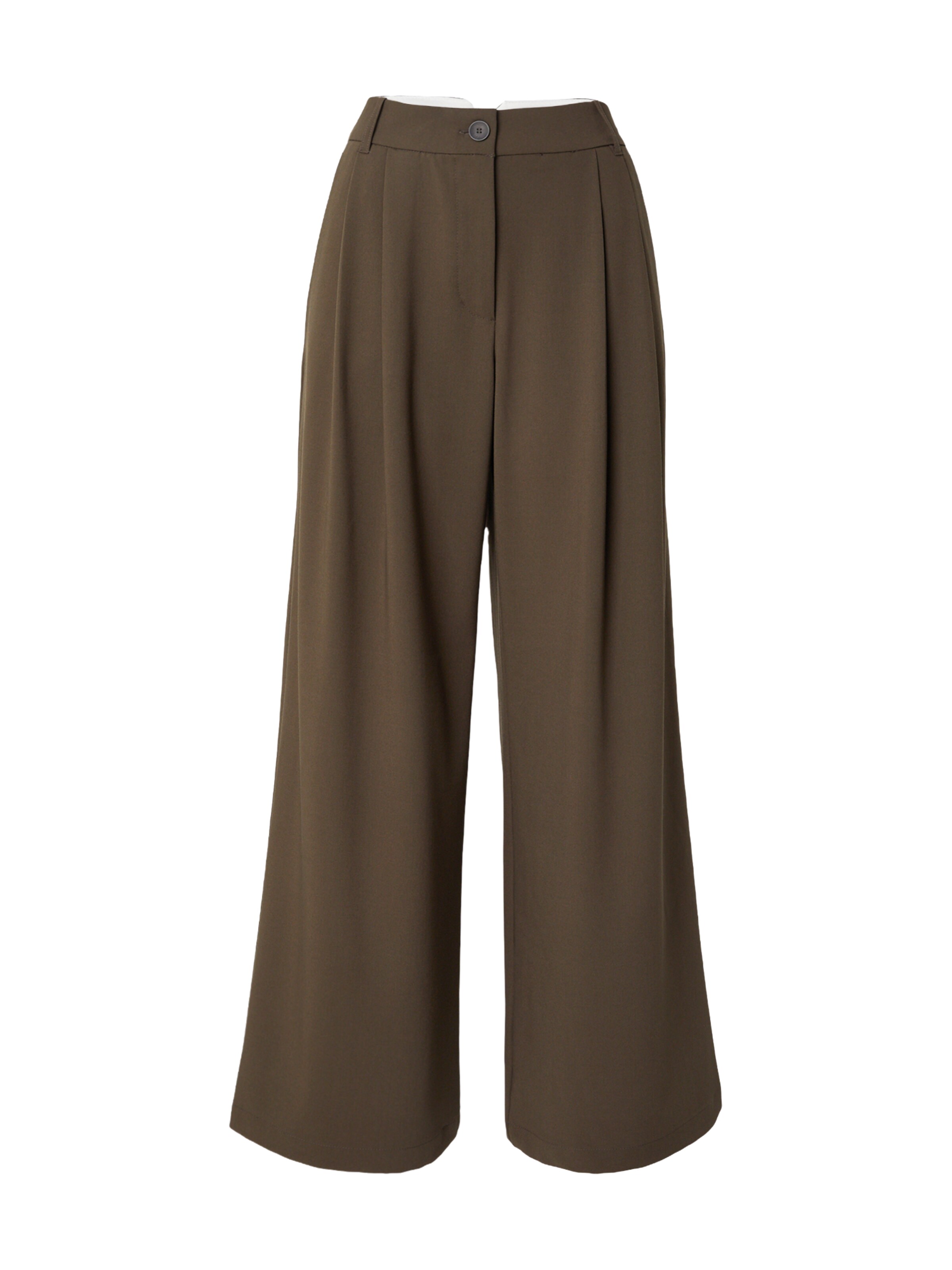 VERO MODA Pleat-front trousers 'VMSTELLA' in Green: front
