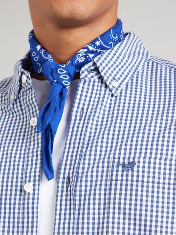 MUSTANG - Regular Fit Camisa 'CHESTER' em azul