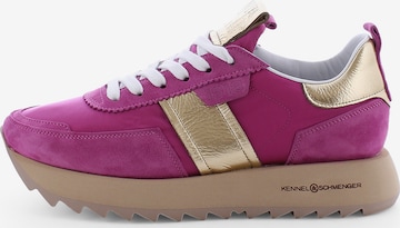 Kennel & Schmenger Sneakers 'Pitch' in Pink: front