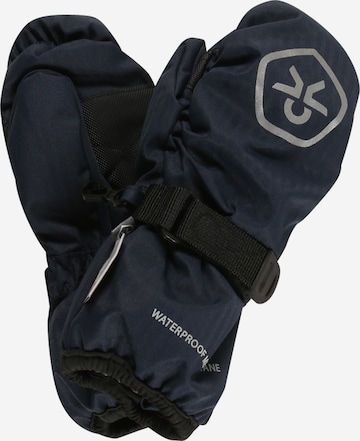 COLOR KIDS Gloves in Blue: front