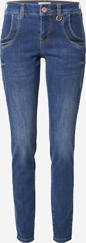 PULZ Jeans Skinny Fit Дънки 'MARY' в синьо: отпред