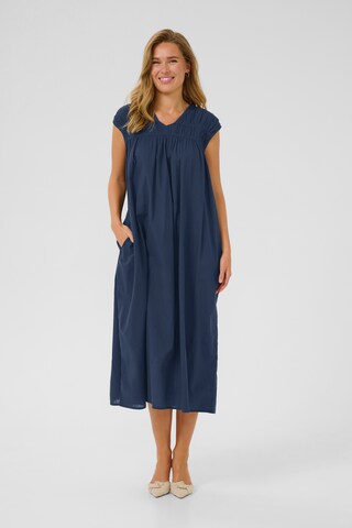 Kaffe Jurk 'Thua' in Blauw: voorkant