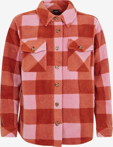 PROTEST Athletic Button Up Shirt 'PRTCELESTAH' in Red: front