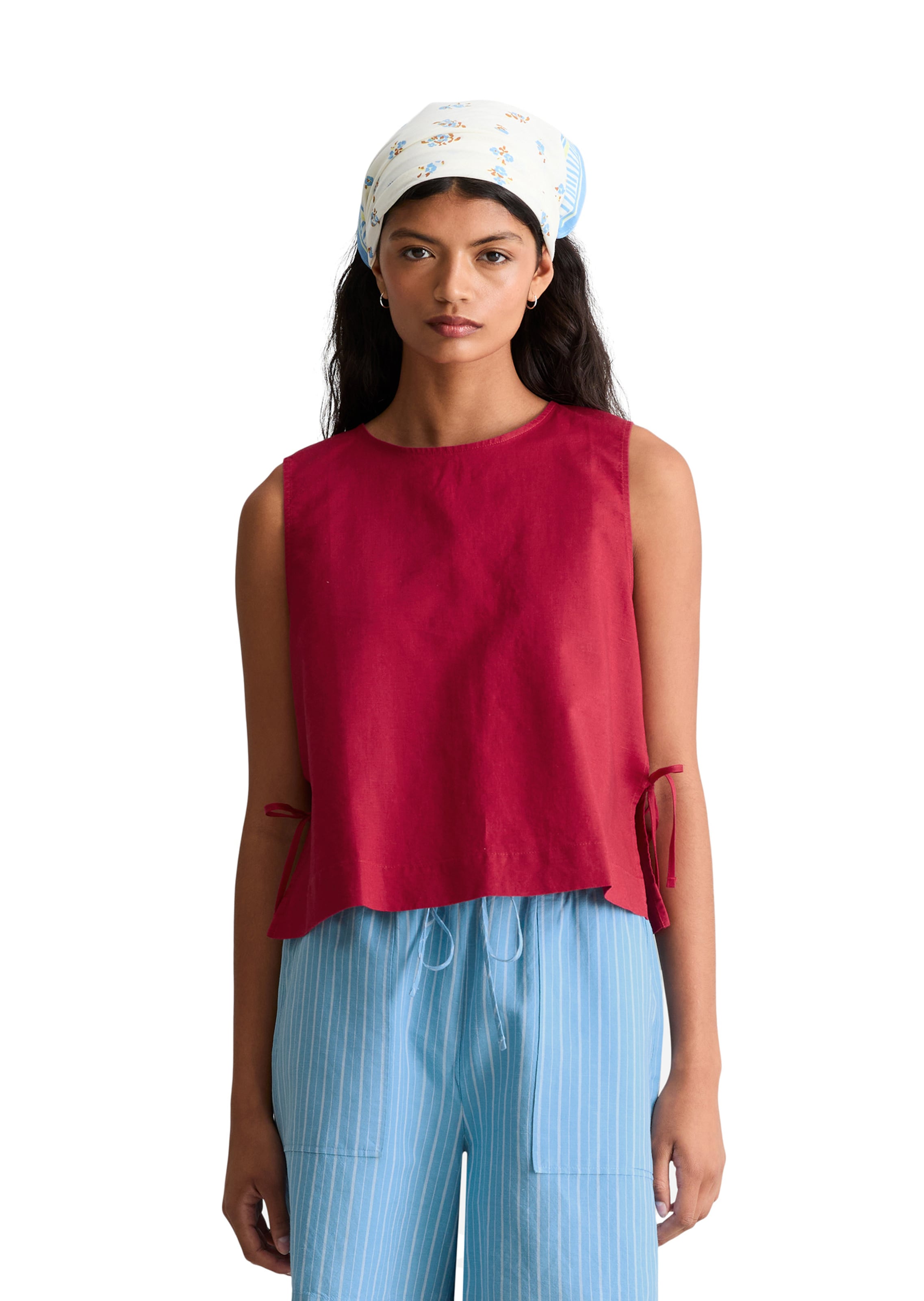 Marc O'Polo DENIM Blouse in Rood: voorkant