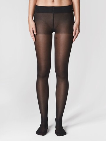 Bataillon Belette Tights 'Strumpfhose transparent 40DEN Damen (4er Pack) – semitransparent & reißfest' in Black: front