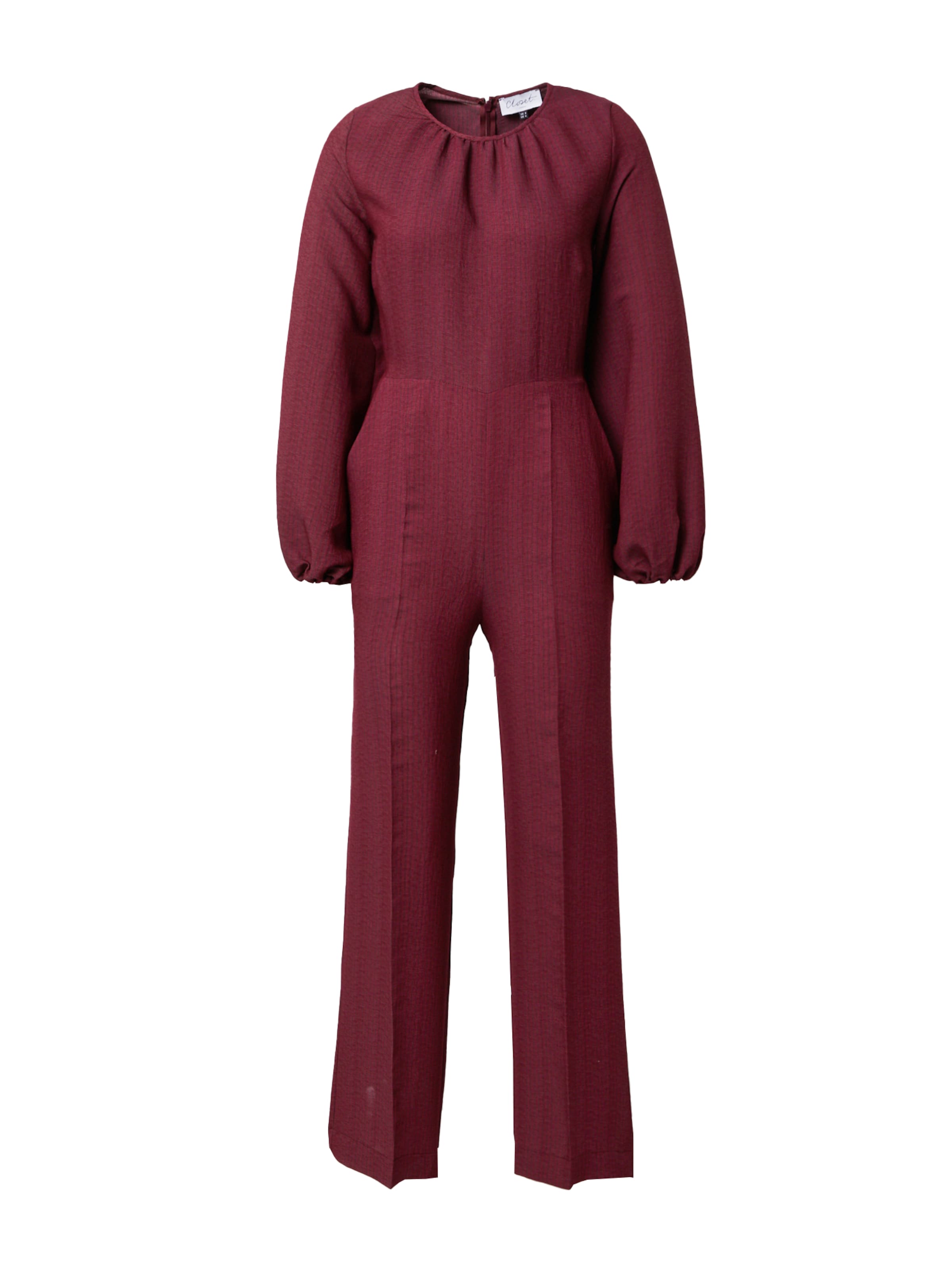 Tuta jumpsuit di Closet London in rosso: frontale