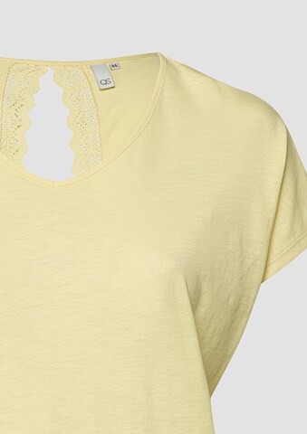 QS T-Shirt in Gelb