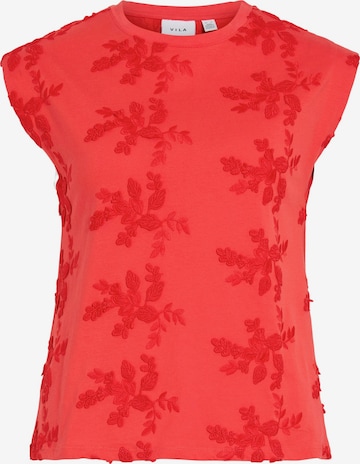 VILA Top in Pink: front