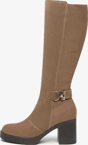 Bottes 'Cartagena' Nero Giardini en beige : devant