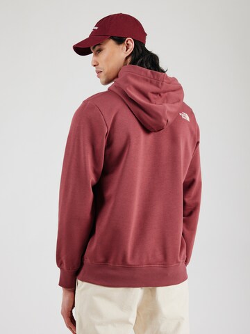 Felpa 'DREW PEAK' di THE NORTH FACE in rosso