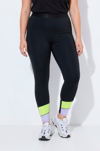 Ulla Popken Skinny Leggings in Schwarz: Vorderseite