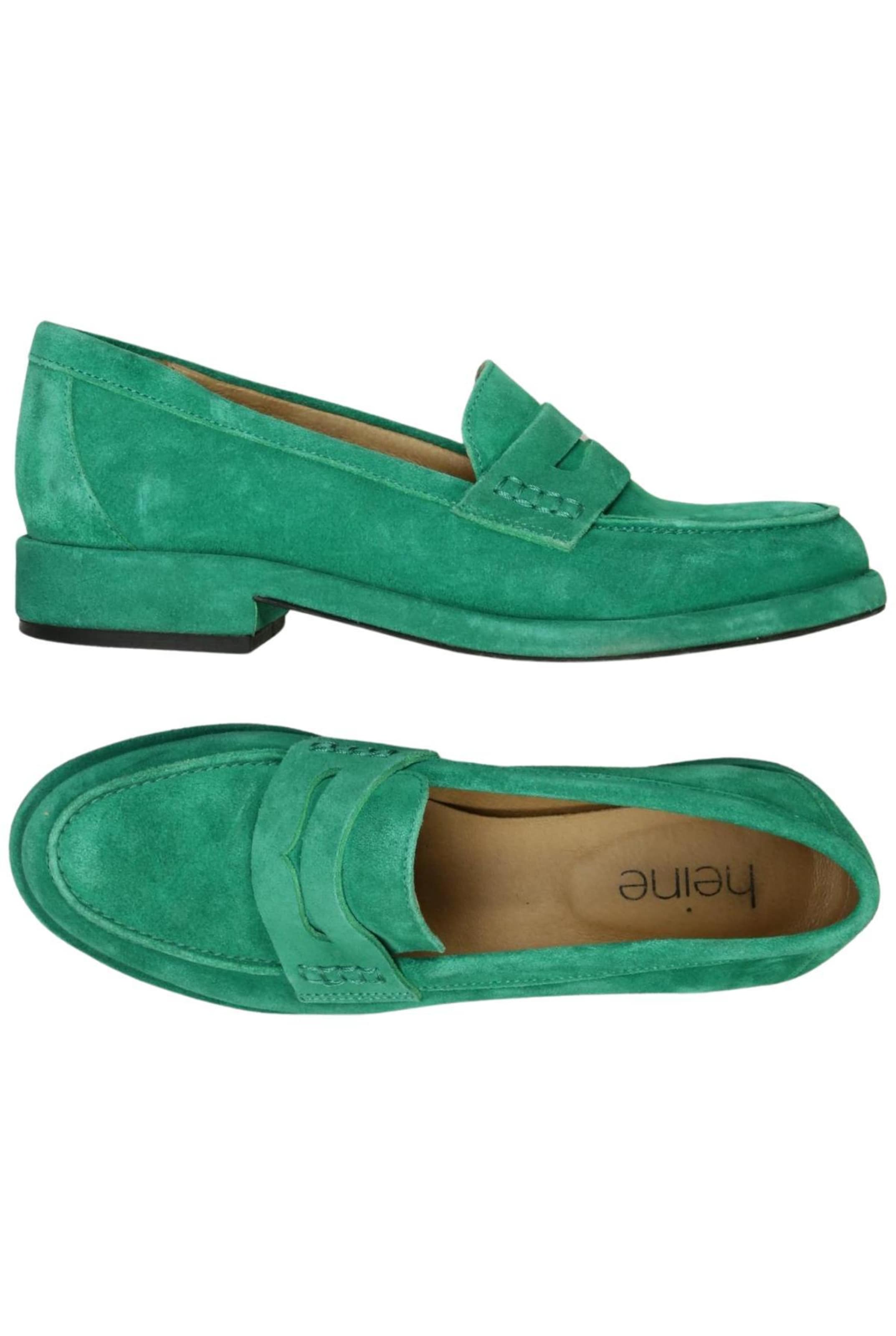 heine Flats & Loafers in 36 in Green: front