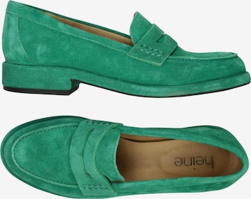 heine Halbschuh 36 in Grün: Vorderseite