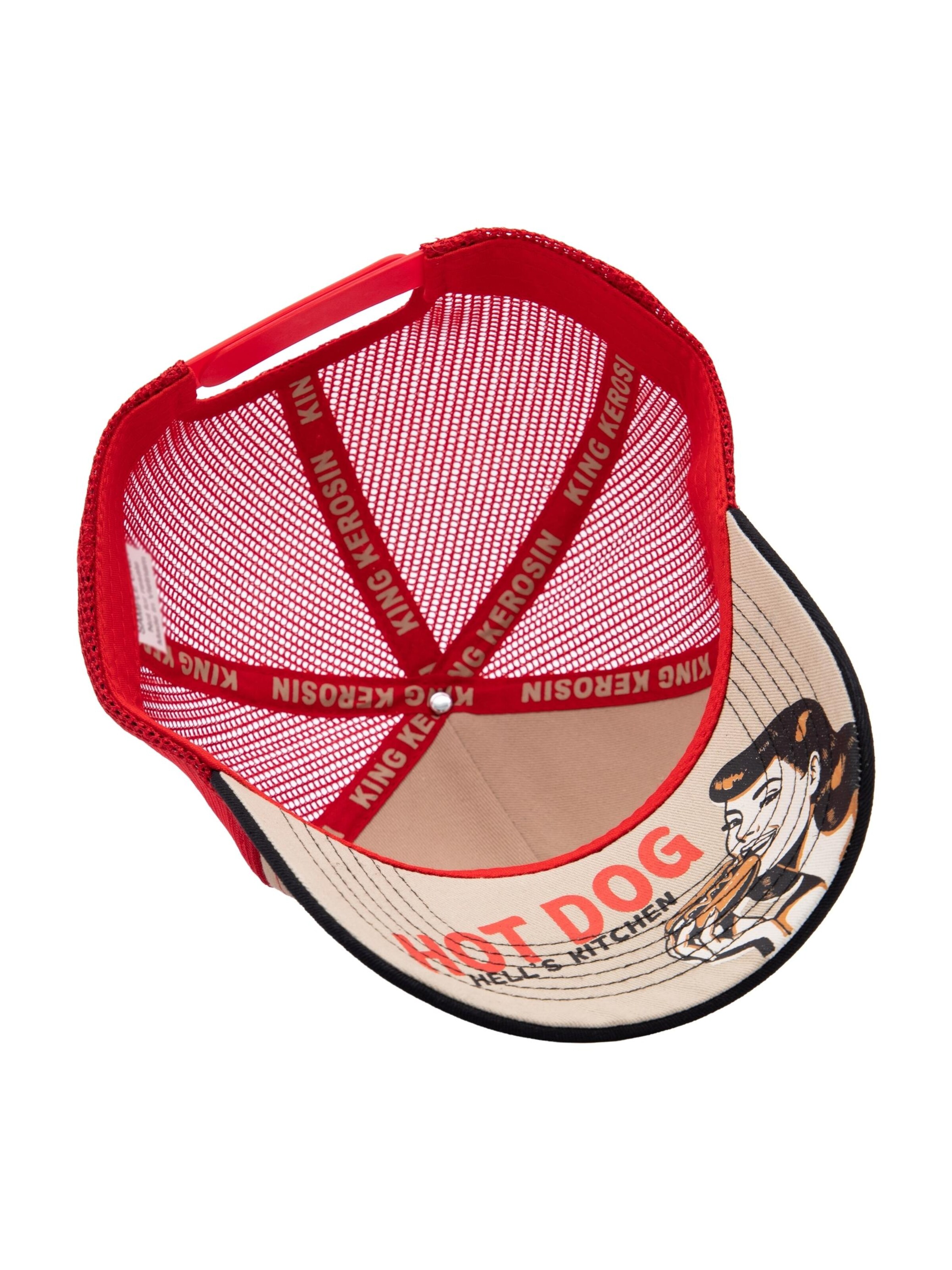 King Kerosin Cap 'Hot Dog' in Beige