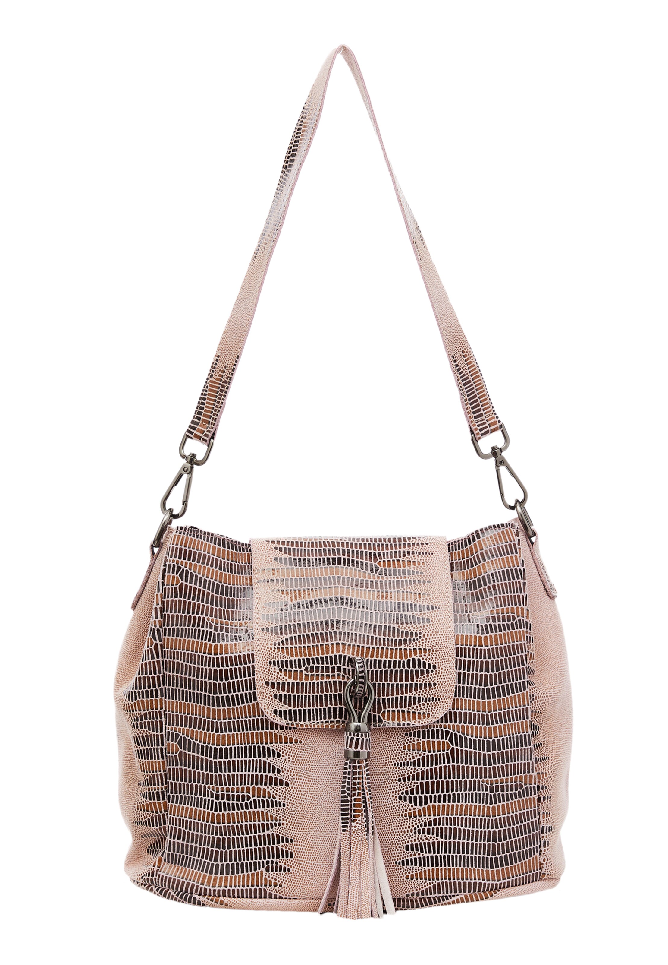 NAEMI - Mala de ombro em rosa: frente