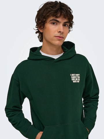Only & Sons Sweatshirt 'ONSTROY' in Grün