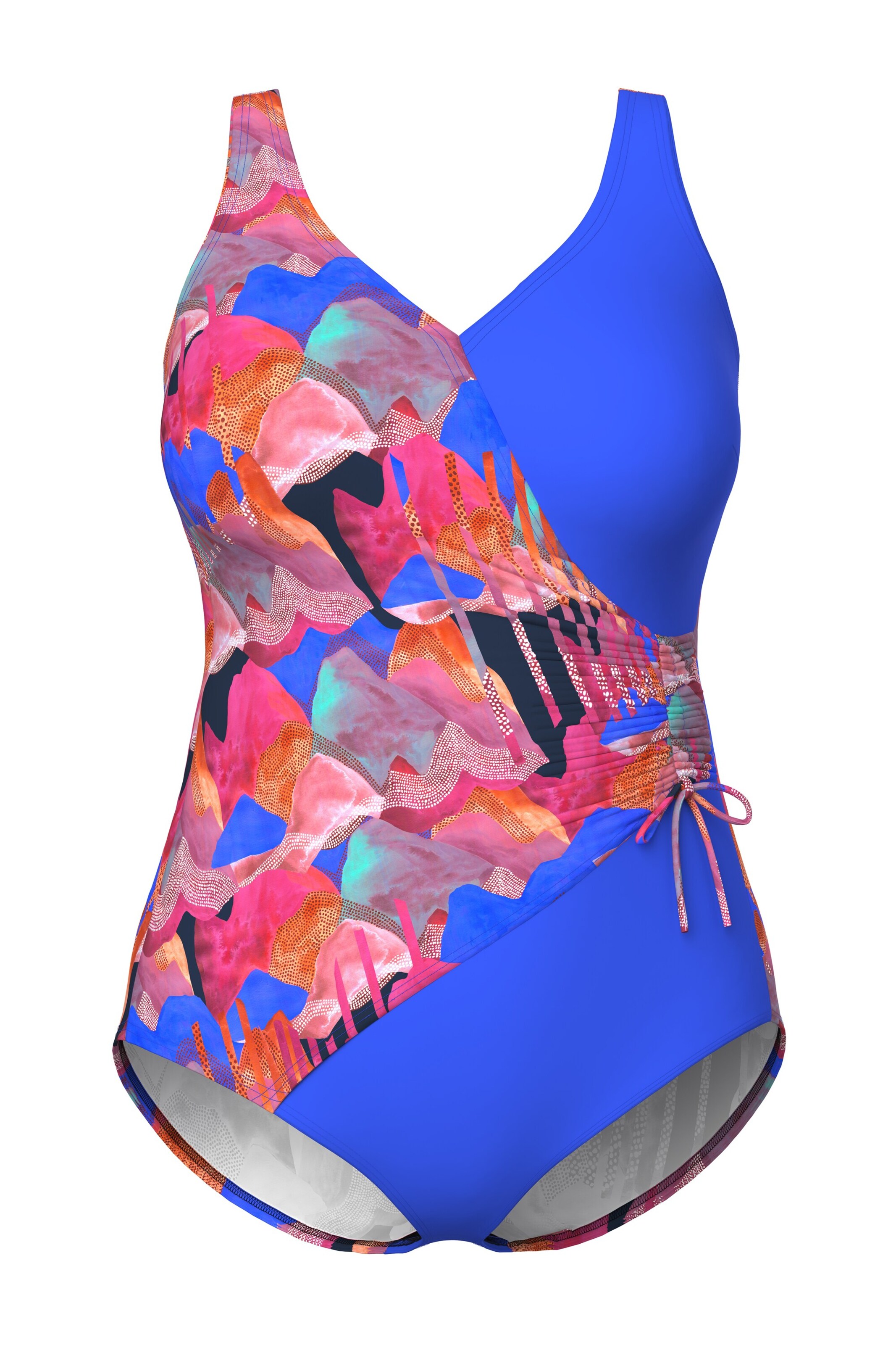 Ulla Popken Swimsuit in Blue: front