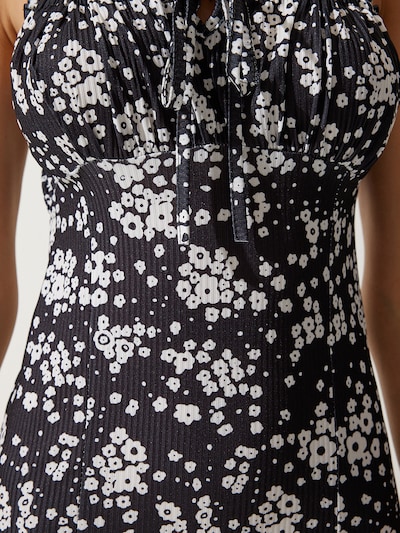 Abito estivo Happiness İstanbul di colore nero / bianco, Visualizzazione prodotti