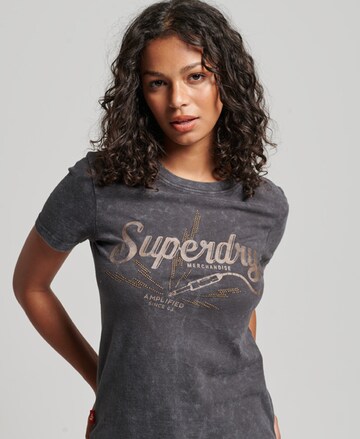 T-shirt Superdry en noir : devant