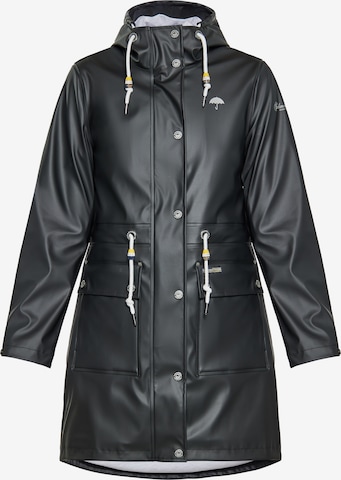 Schmuddelwedda Raincoat in Black: front