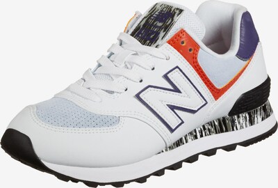 new balance Baskets basses en mûre / rouge feu / noir / blanc, Vue avec produit