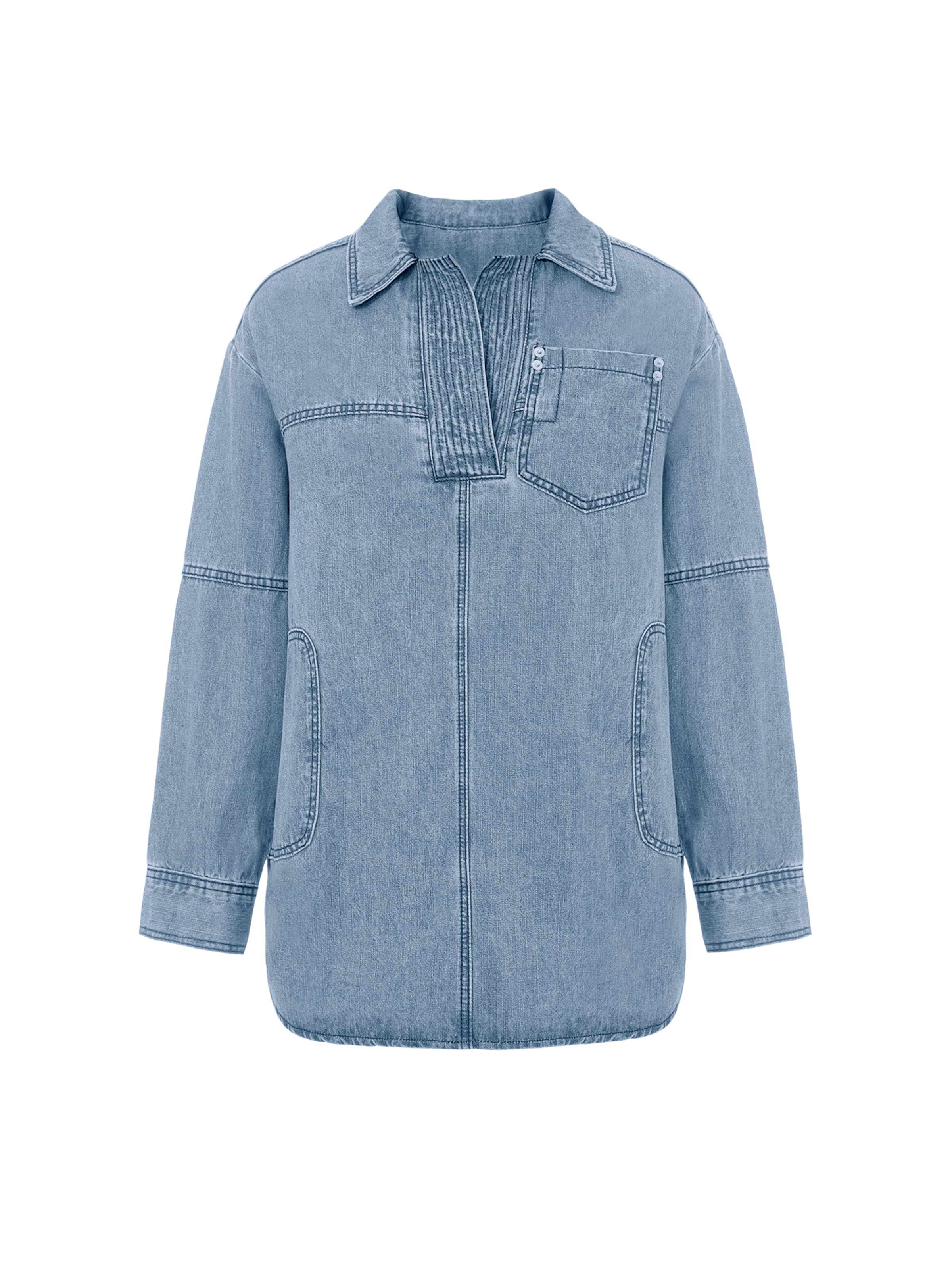 Imily Bela Blúzka - Modrá: predná strana