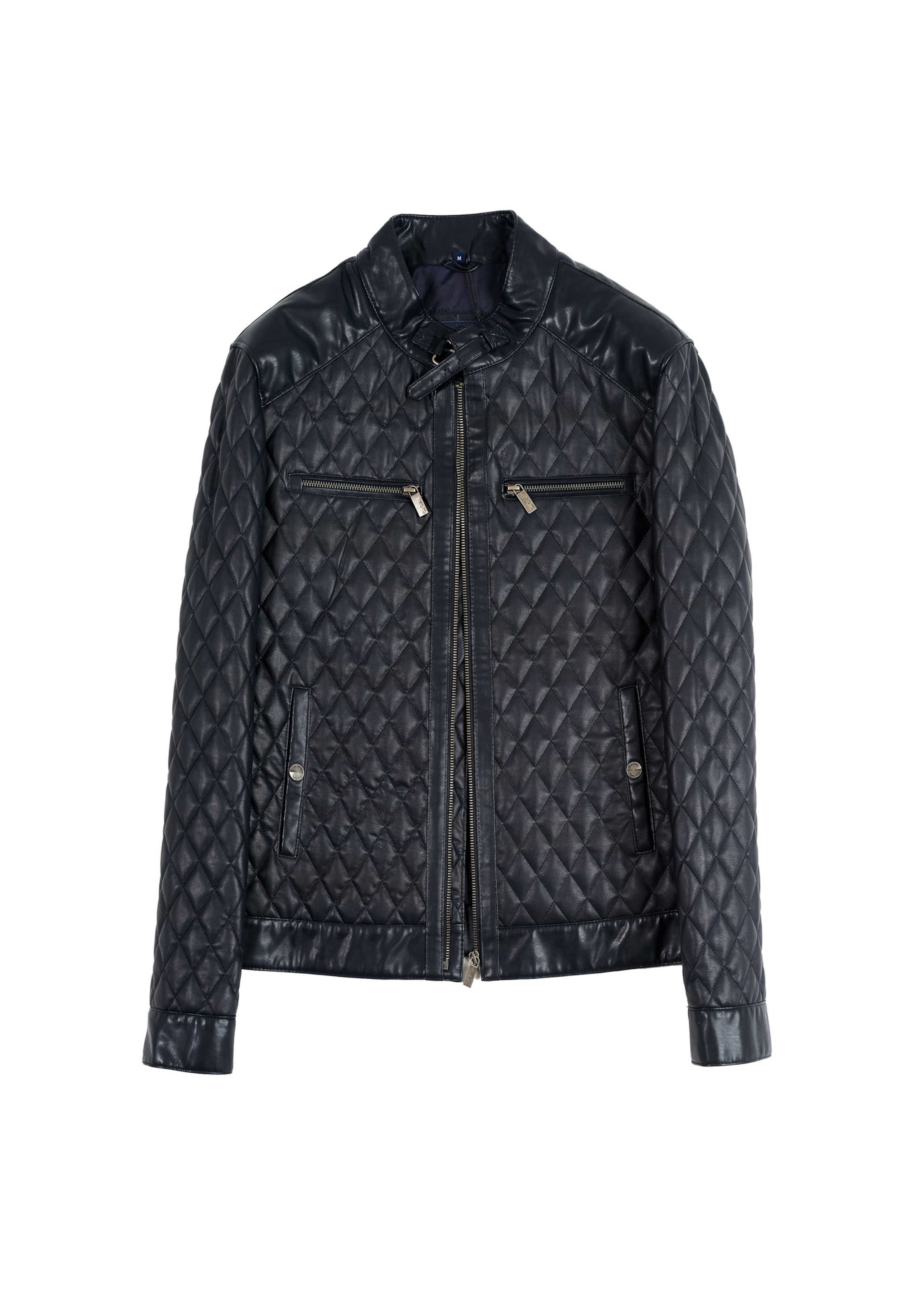 PIERRE CARDIN Kunstlederjacke in Blau: Vorderseite