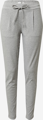 ICHI Tapered Pants 'Kate' in Grey: front