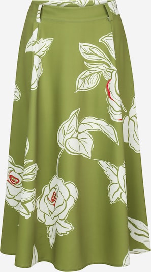Guido Maria Kretschmer Women Suknja 'Agathe' u boja slonovače / maslinasta / klasično crvena, Pregled proizvoda