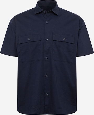 s.Oliver Regular fit Button Up Shirt in Blue: front