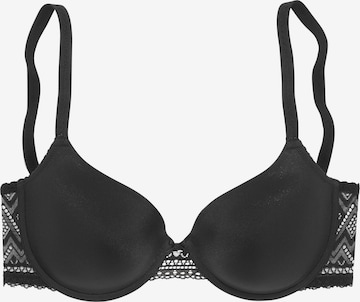 s.Oliver T-shirt Bra in Black: front