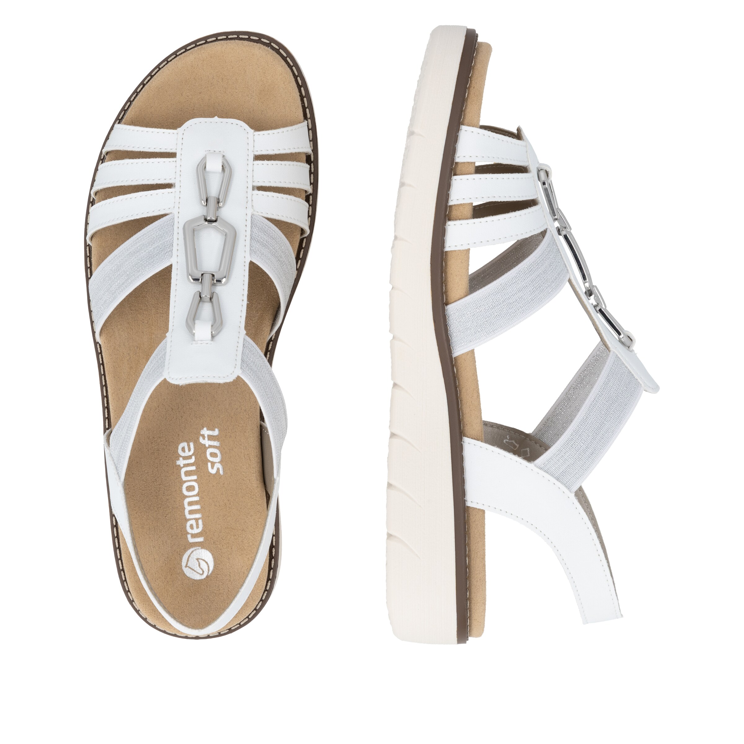 Sandalo con cinturino 'D2041' di REMONTE in bianco