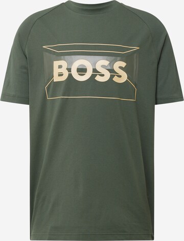 BOSS Shirt in Groen: voorkant