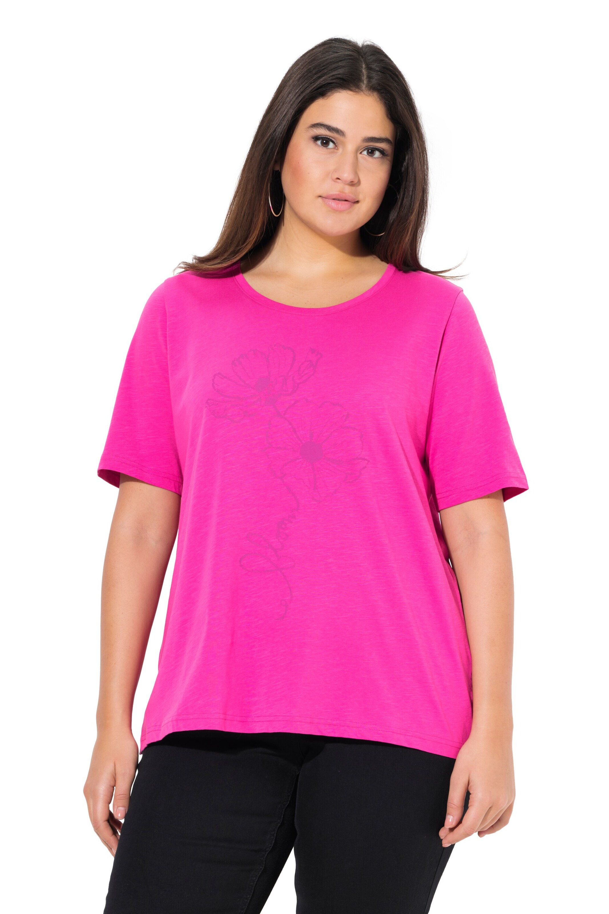Ulla Popken Shirt in Pink: Vorderseite